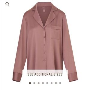 Skims silk sleep shirt